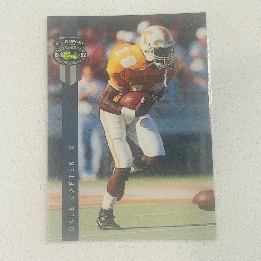 1992 Classic Four Sport Dale Carter Tennessee Volunteers Rookie Card 109